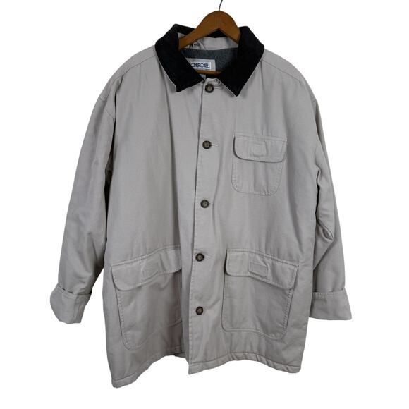 Vintage 90s Cherokee Men Barn Coat Size Medium Chore Field Hunting Oarsman Ranch - Picture 1 of 9